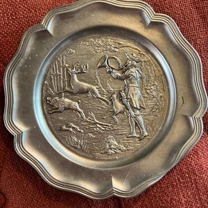 German pewter plate